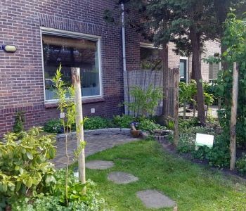 Asterstraat - Naast de fietsensteunfunctie hebben de palen een ruimtevormende en visuele functie Asterstraat - Naast de fietsensteunfunctie hebben de palen een ruimtevormende en visuele functie